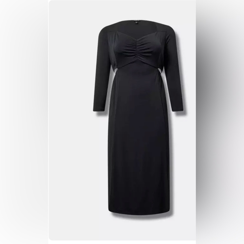 Torrid Black Maxi‎ Studio Knit Dress